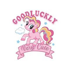 Good Lucky Trendy TShirt Design Template