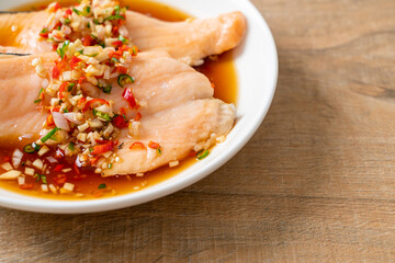 Poached Trout with Yuzu Ponzu Sauce