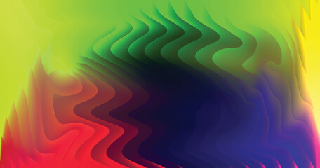 Colorful abstract background design featuring bright spectrum lines, wave pattern, and texture for a digital illustration vector banner