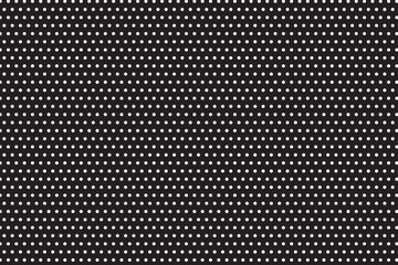 A seamless pattern of tiny white triangles evenly distributed on a clean black background