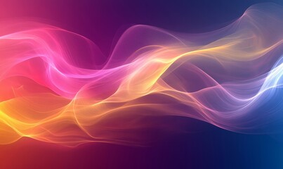 Colorful, smokey flowing puff clouds in an abstract design, creating a dreamy and vibrant atmosphere. A visually striking, creative representation for artistic or background use, Generative AI
