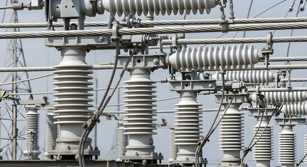 High Voltage Electrical Substation Network