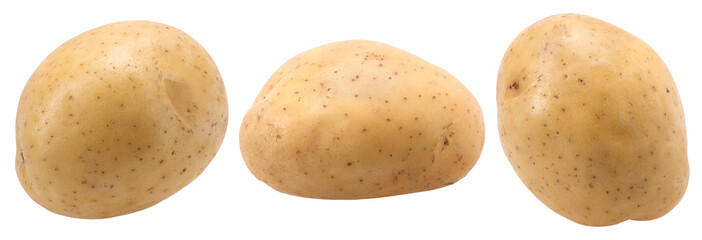 young potatoes isolated, transparent PNG, PNG format, cut out, collection
