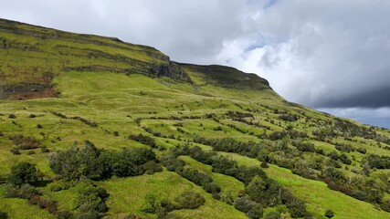 Aerial view of landscape near Eagle Rock in county Leitrim