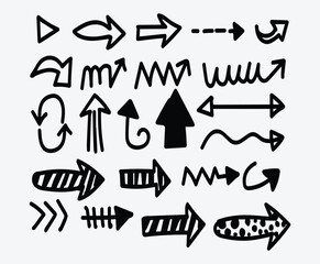 Hand Drawn Sketch Arrow Icon