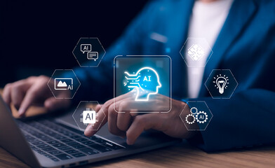 Strategic AI solutions driving digital transformation and global business innovation through data analysis.