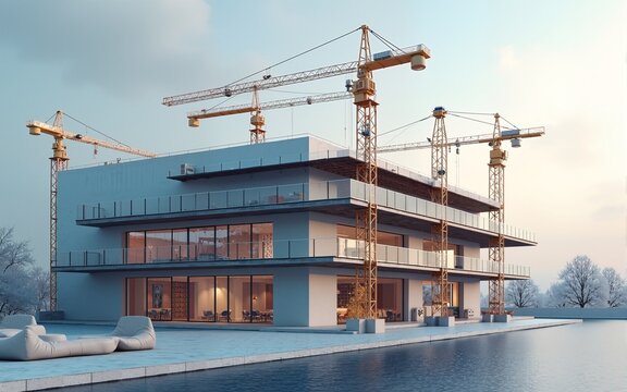 engineering is currently discussing structural design issues with architects to review plans to suit construction and stability of building. concept joint consultation between engineers and architects