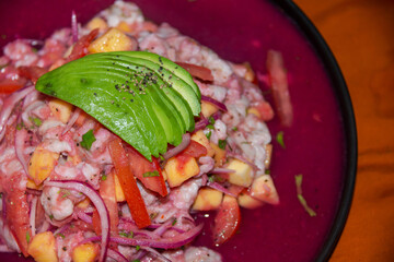 Mexican Shrimp Ceviche with Mango and Avocado