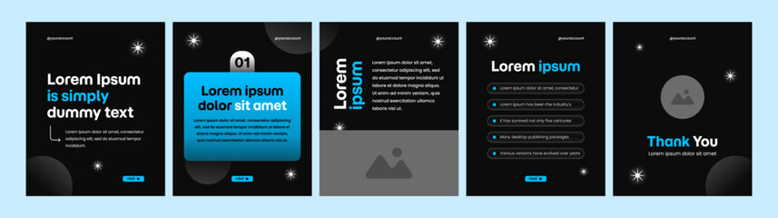 professional carousel templates for social media marketing © Rozin