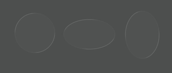 Subtle geometric shapes: circle and ovals on a muted gray background