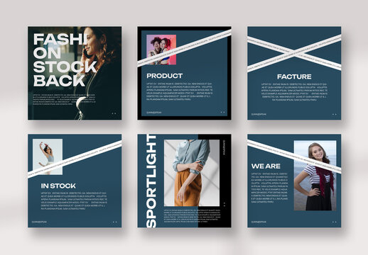 New Fashion Social Media Post Layout