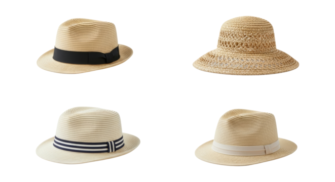 Selection of stylish sun hats perfect for summer outdoor accessories