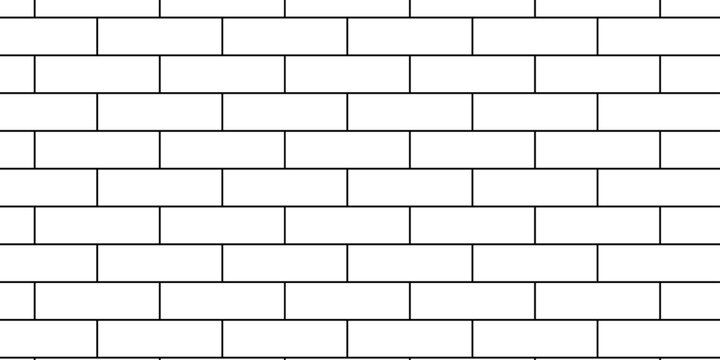 Pavement slab road seamless mosaic stone concrete wall surface tiles. subway vector block rock white brick wall texture background.	