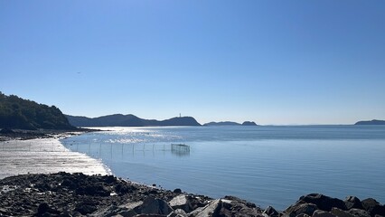Stone Coast and Islands with tidal diffential