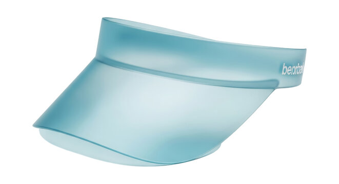 Trendy translucent visor providing shade and a contemporary fashion statement