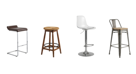 Varied Bar Stools Showcase Contemporary Design and Comfortable Seating Options