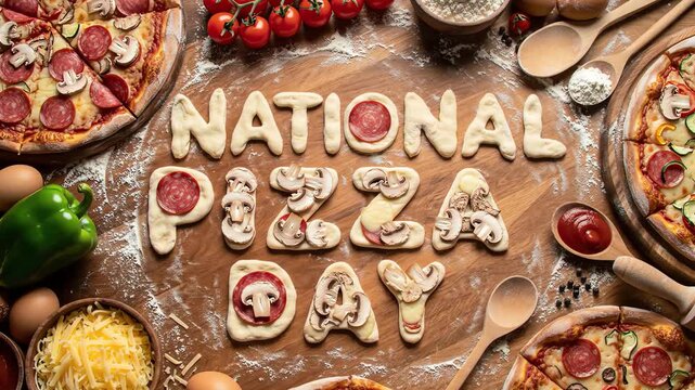 Savory Celebration: National Pizza Day Feast - Powered by Adobe