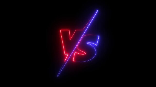 VS versus bars neon animated versus vs bars neon, VS versus bars neon animation on background VS versus bars neon animated, VS versus bars neon animated versus vs bars black screen.