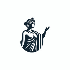 Lady of Greek Athena Logo