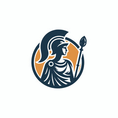 Lady of Greek Athena Logo