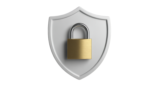 Modern Security Shield Icon Feat Protection