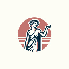 Olympian Aphrodite Goddess Logo