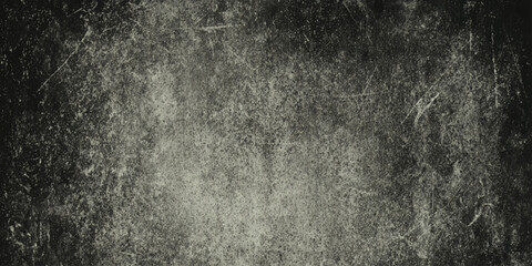 Dark Concrete Banner Seamless Old Cement Surface Backdrop with Rough Paint Scratches.