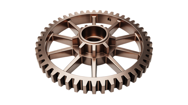 Gear Wheels Turning Machines Efficiently