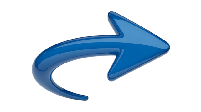 3d Blue Arrow Rising Up