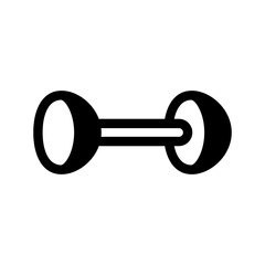 Dumbbell Icon Vector Symbol Design Illustration