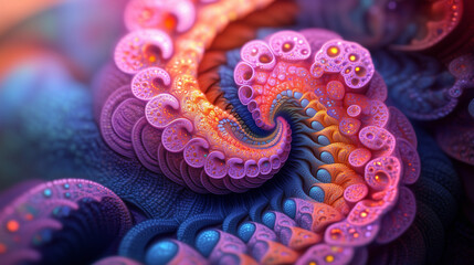 Futuristic Digital Display Showing Complex Algorithm Visualization in Depth 