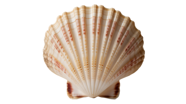 A single scallop beneath waves