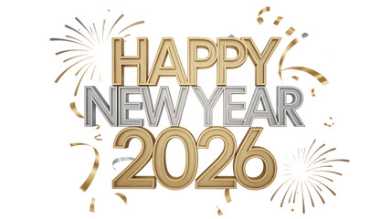 A festive new year celebration design 2026 colorful happy moments