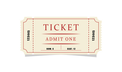 Vintage admit one ticket for event or show
