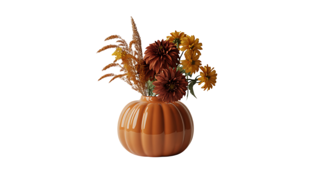 Elegant Pumpkin Shines Autumn Style - Powered by Adobe