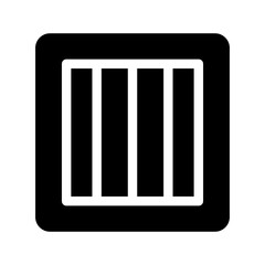 Jail Icon Vector Symbol Design Illustration