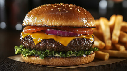 Medieval Knight Battling Fearsome Beast in Epic Adventure Scene 