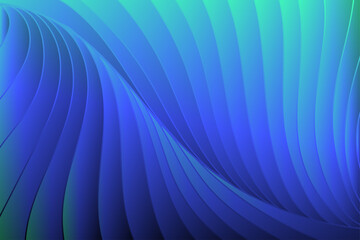 Blue Green Wave Gradient Background
