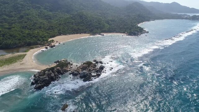 Parque Tayrona Vista A&eacute;rea de la Playa