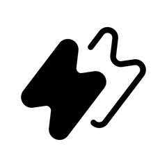 Obraz premium Lightning Icon Vector Symbol Design Illustration