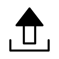 Upload Icon Vector Symbol Design Illustration