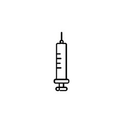 Syringe Line Style Icon Design
