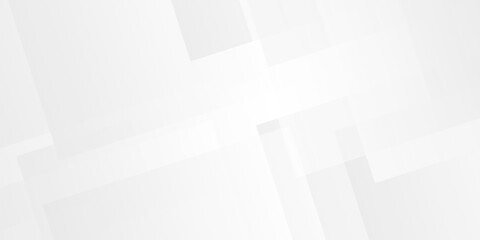 White and gray overlap transparent triangle geometric technology pattern. minimal rectangle randomly arranged white triangle geometric transparent background layers overlapping presentation design.	