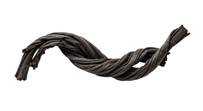 Twisted Dark Rope Abstract Texture Background.