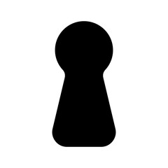 Keyhole Icon Vector Symbol Design Illustration