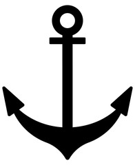 イカリのシルエットイラスト