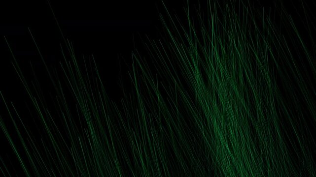 Soft whimsical green grasses gently moving in simulated breeze overlay