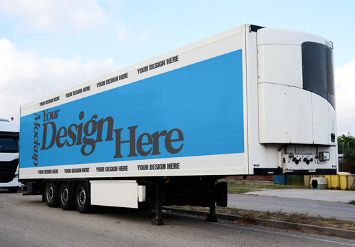 Blank Trailer Mockup