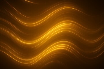 Transparent, shiny, glowing, abstract gold wave. Wavy lines of gold. Background of luxury