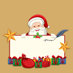 Merry Christmas, Santa Post Mustard and Golden